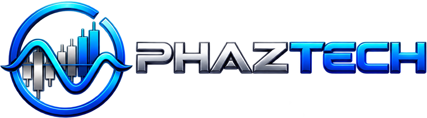 phaztech logo black background
